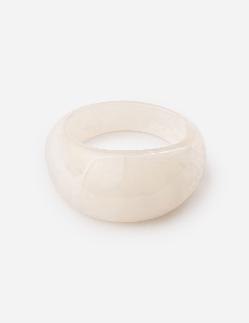 Elevated Faith Christian Jewelry Glossy White Ring for Elegant Everyday Wear