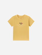 Elevated Faith Kids T-Shirt in Yellow with Butterfly Design for Christian Kids Apparel