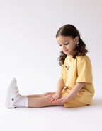 Yellow Kids T-Shirt from Elevated Faith featuring a playful design, perfect Christian Kids Apparel