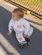 Gray Elevated Faith Kids Hoodie featuring colorful graphics, perfect Christian Kids Apparel for children