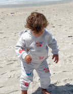 Elevated Faith Kids Hoodie in Grey with Colorful Butterflies, part of Christian Kids Apparel