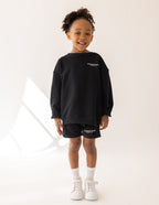 Black kids short set from Elevated Faith featuring Christian Kids Apparel for stylish and comfortable wear