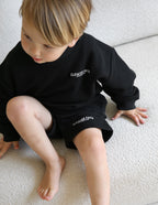 Elevated Faith Kids Crewneck in Black, ideal Christian Kids Apparel for comfort and style