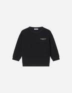 Elevated Faith Black Kids Crewneck Sweatshirt for Stylish Christian Kids Apparel