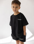 Elevated Faith Black Kids T-Shirt featuring comfortable fit for stylish Christian Kids Apparel