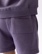Elevated Faith Kids Shorts in Purple for Comfortable Christian Kids Apparel