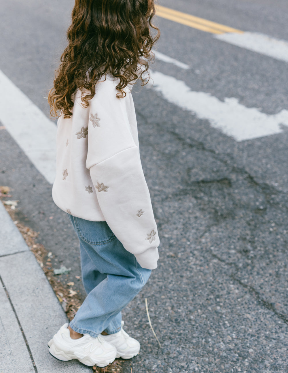 Elevated Faith Kids Jacket in Light Color with Floral Design for Christian Kids Apparel