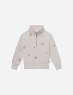 Elevated Faith Kids Jacket in Cream with Floral Embroidery, part of Christian Kids Apparel