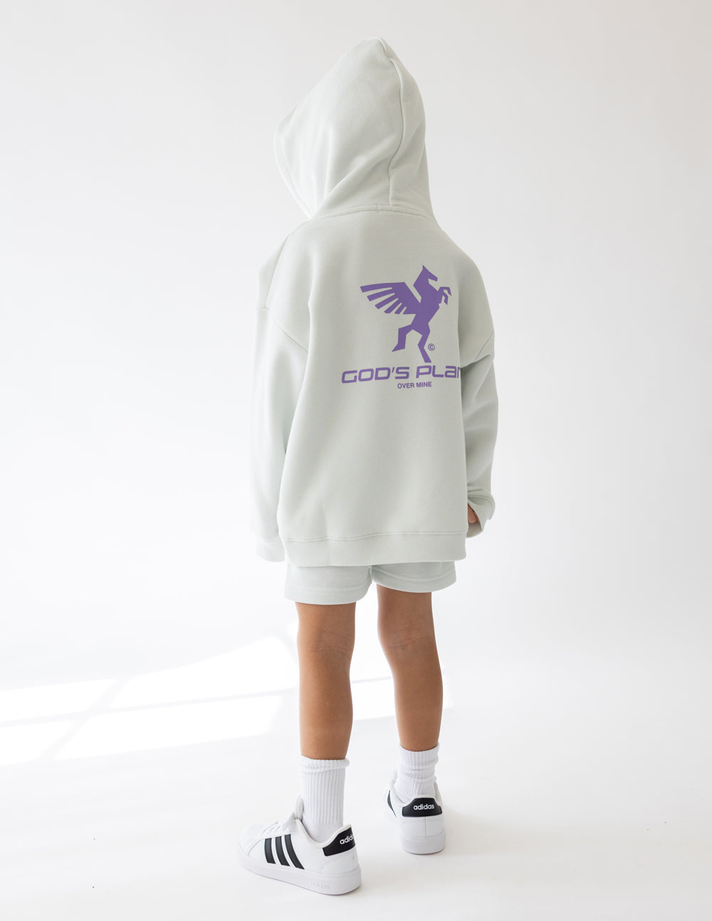 Elevated Faith Kids Hoodie with God's Plan Design in Soft Color for Christian Kids Apparel