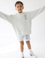 Light Gray Elevated Faith Kids Hoodie featuring a Christian Kids Apparel logo for stylish and comfy wear