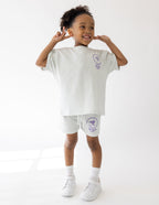 Elevated Faith Kids Short in light gray for comfortable play, ideal Christian Kids Apparel