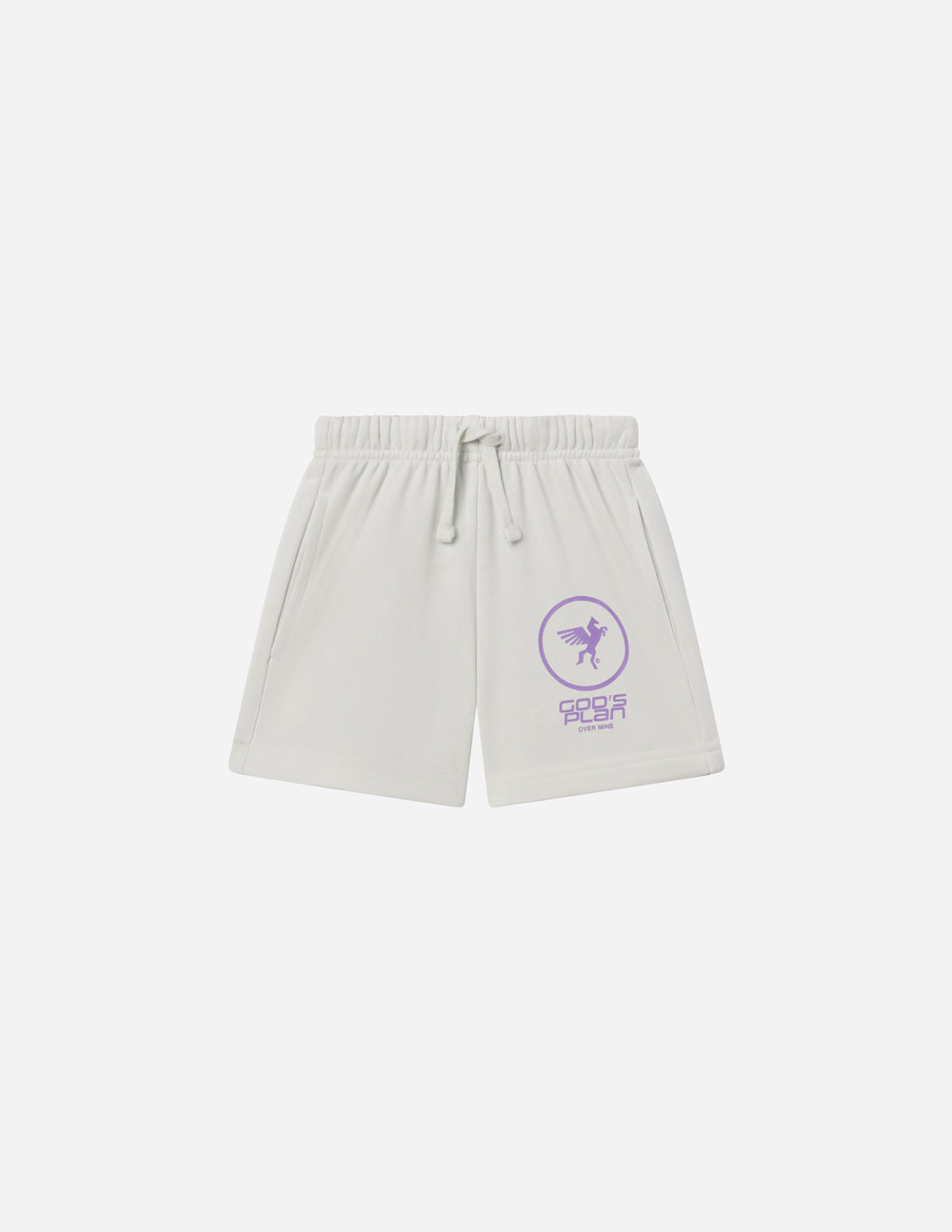 Elevated Faith Kids Shorts in Light Gray featuring a unique design for Christian Kids Apparel