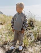 Elevated Faith Kids Hoodie in Gray with Inspirational Text for Christian Kids Apparel