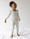 Cozy Elevated Faith Kids Pajama Set in Light Green featuring playful designs, ideal Christian Kids Apparel