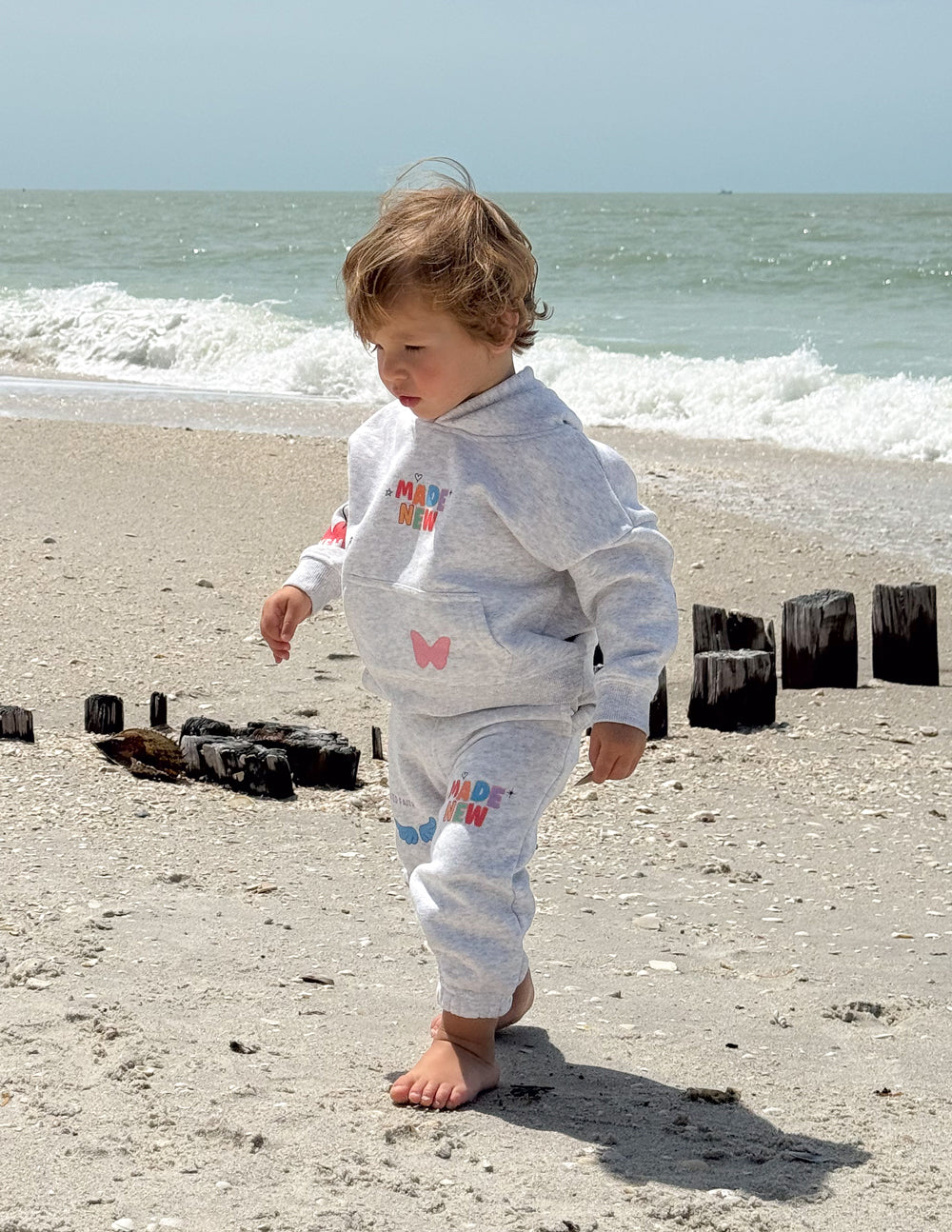 Gray Elevated Faith Kids Hoodie featuring colorful designs for stylish Christian Kids Apparel