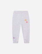 Light gray kids sweatpants with playful illustrations, part of Christian Kids Apparel by Elevated Faith