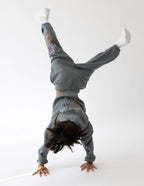 Elevated Faith Kids Sweatpant with Colorful Floral Embroidery for Christian Kids Apparel