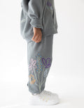 Elevated Faith Kids Sweatpants with Colorful Floral Embroidery for Christian Kids Apparel