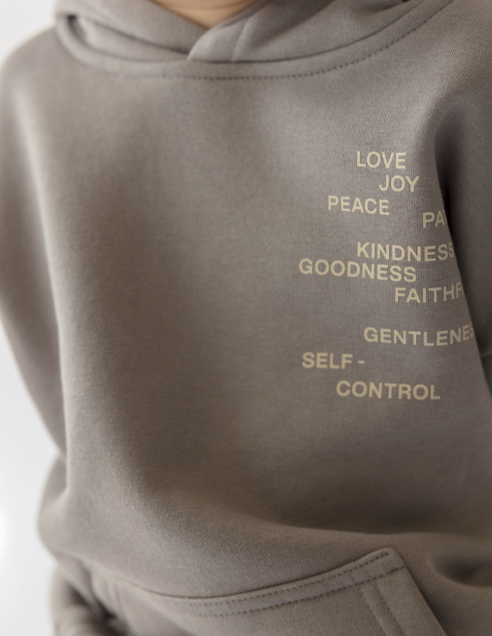 Kids Hoodie from Elevated Faith featuring Christian Kids Apparel with inspiring words and soft fabric