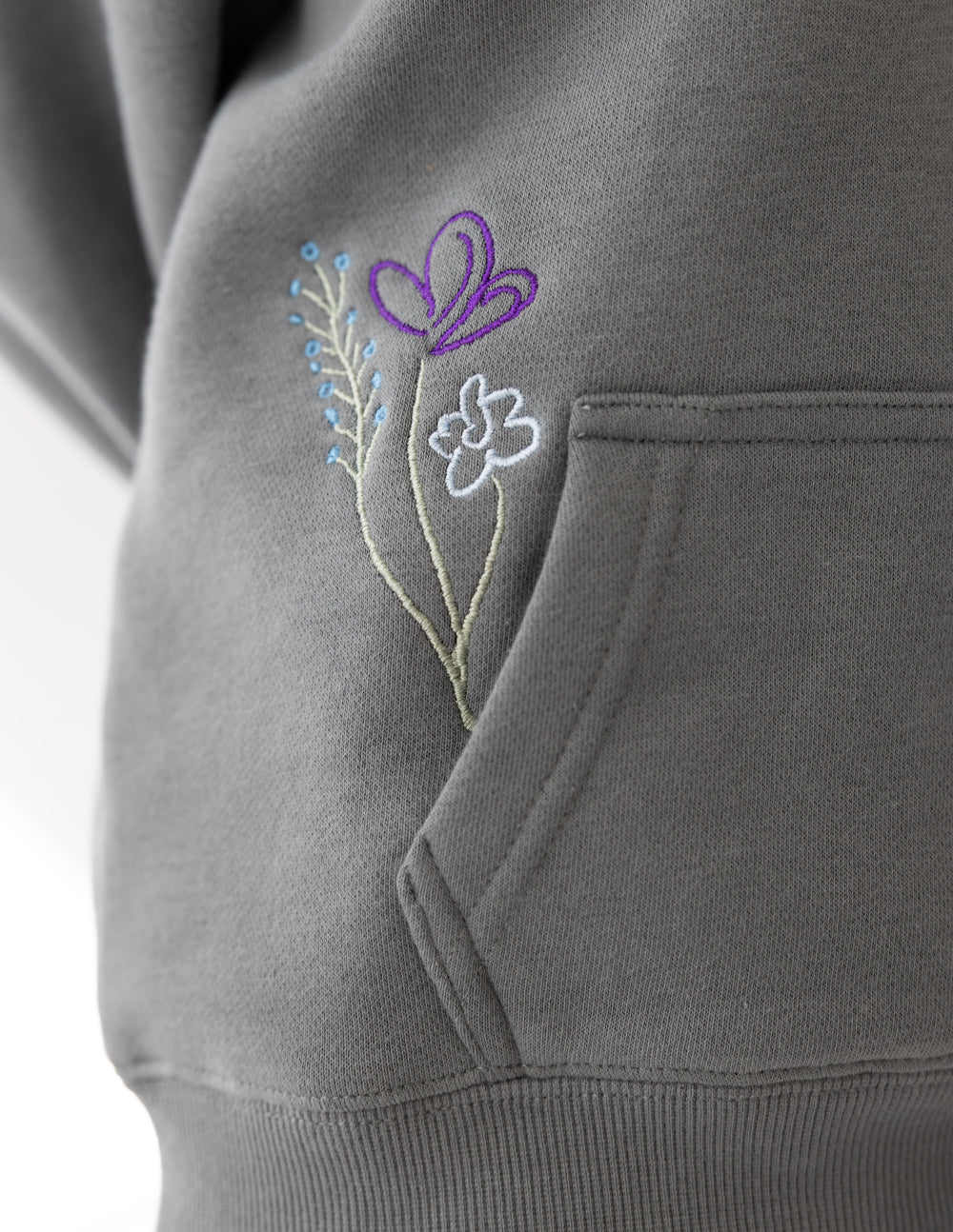 Elevated Faith Kids Hoodie with Colorful Floral Embroidery for Christian Kids Apparel