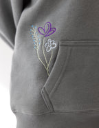 Elevated Faith Kids Hoodie with Colorful Floral Embroidery for Christian Kids Apparel