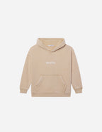Elevated Faith Kids Hoodie in Beige with 'heaven' Print for Christian Kids Apparel