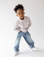 Elevated Faith Kids Jacket in Light Gray, perfect for Christian Kids Apparel and stylish comfort