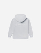 Elevated Faith Kids Hoodie in Light Gray featuring Christian Kids Apparel design on the back