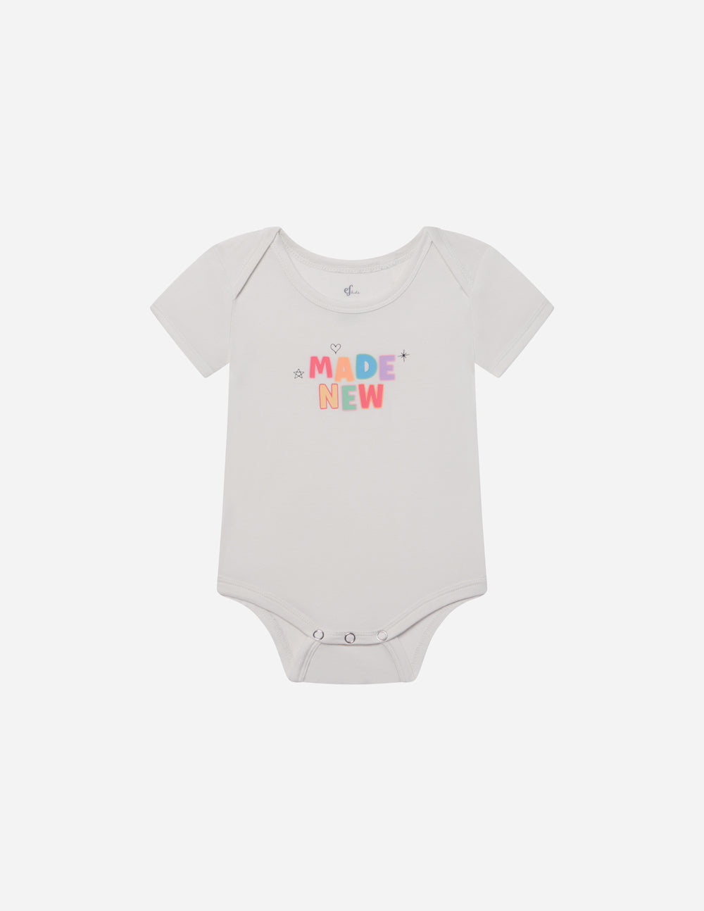 Elevated Faith Made New Onesie for Infants in Soft Fabric - Ideal Christian Kids Apparel