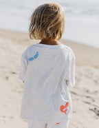 Gray Elevated Faith Kids T-Shirt featuring colorful graphics, perfect for Christian Kids Apparel