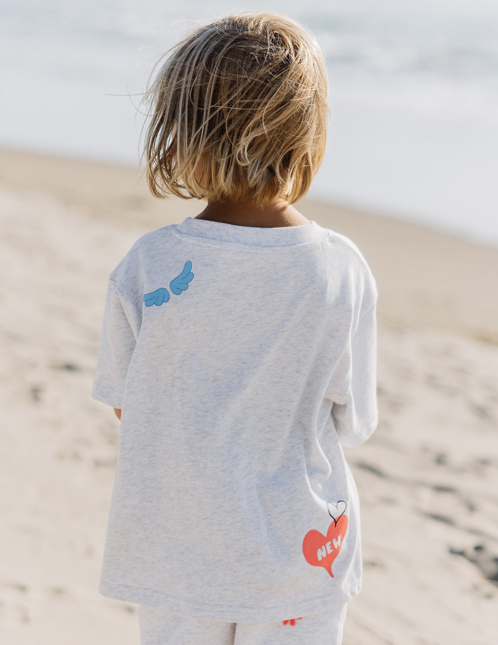 Gray Elevated Faith Kids T-Shirt featuring colorful graphics, perfect for Christian Kids Apparel