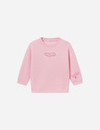 Elevated Faith Pink Kids Crewneck Sweatshirt in Soft Fabric for Christian Kids Apparel
