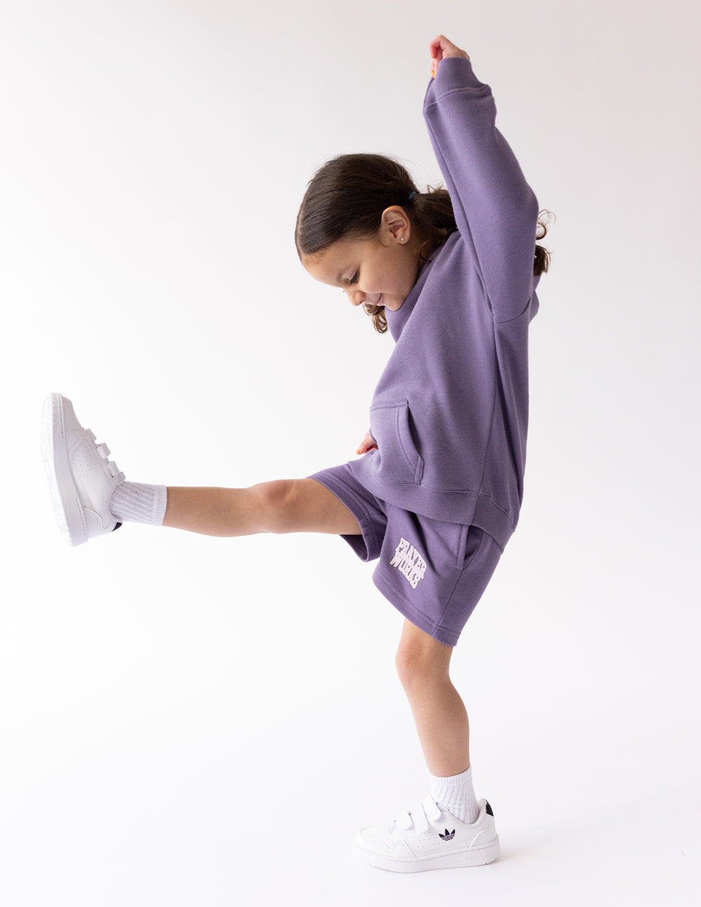 Purple Kids Short from Elevated Faith for comfortable play in Christian Kids Apparel