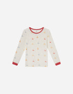 Elevated Faith Kids Pajama featuring colorful sailboat prints, perfect for Christian Kids Apparel