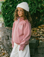 Elevated Faith Christian Kids Apparel Pink Jacket with Zip and Inspirational Quote for Children