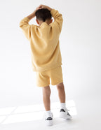 Elevated Faith Kids Short in Soft Yellow, part of Christian Kids Apparel collection for stylish comfort