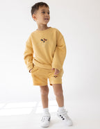 Elevated Faith Kids Crewneck Sweatshirt in yellow, perfect for Christian Kids Apparel
