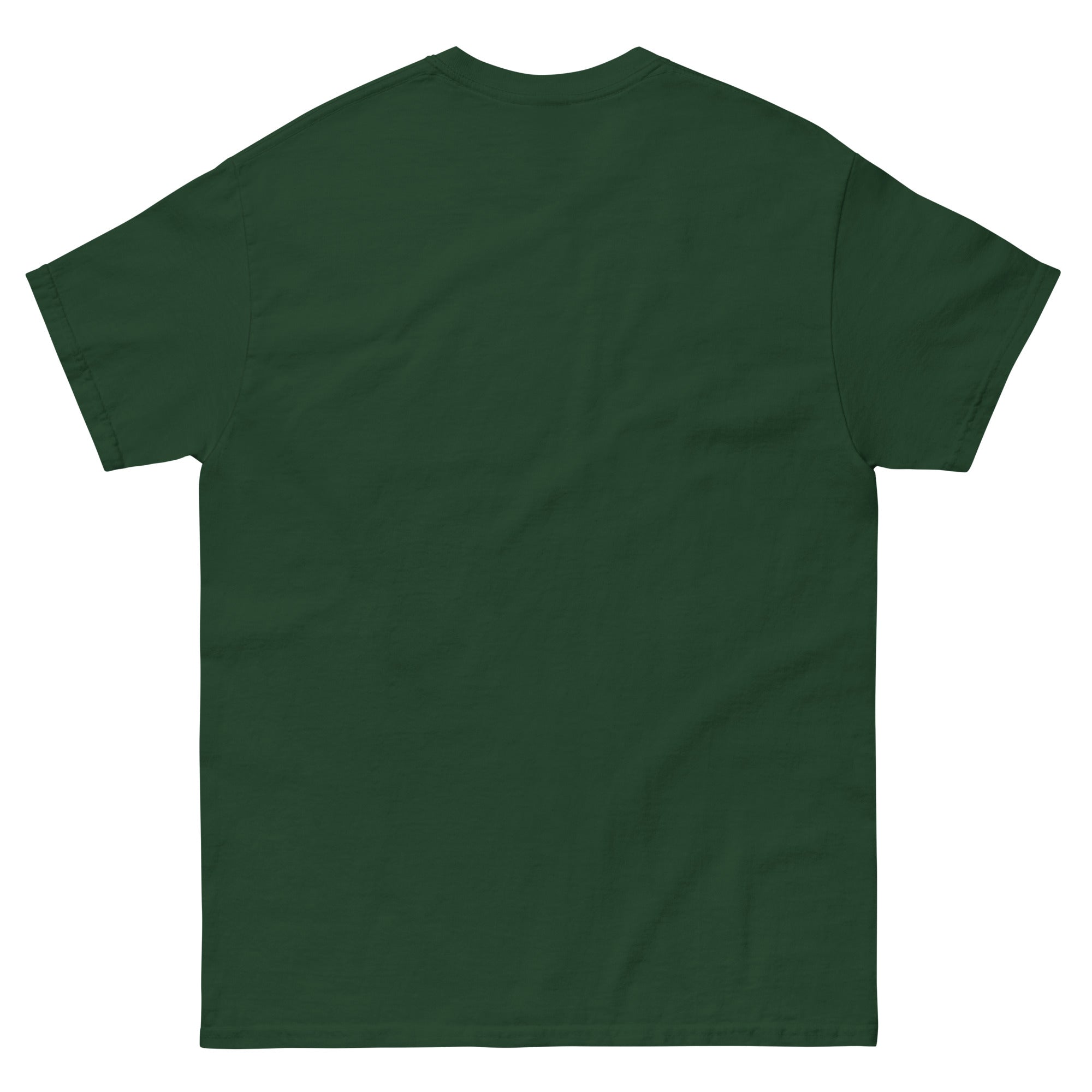 Back view of a green Christian T-shirt from RepThe1 Apparel and Accessories in a comfortable fit