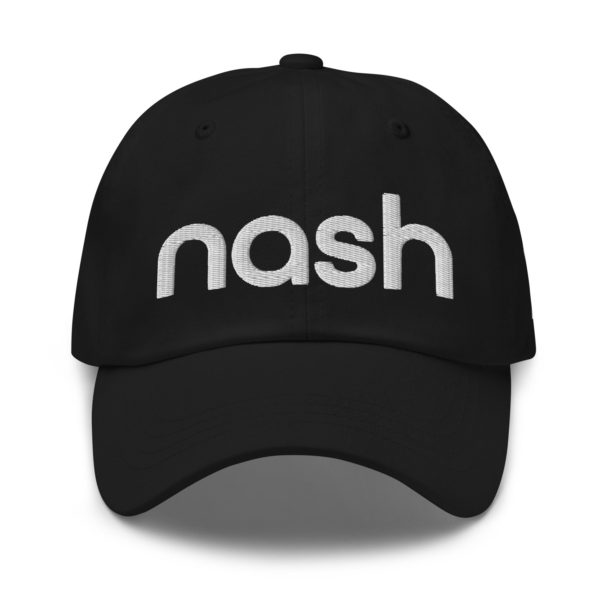 Nash TN 3d puff Embroidered Dad hat, Nashville, Tennessee, White Thread, Nash Hat