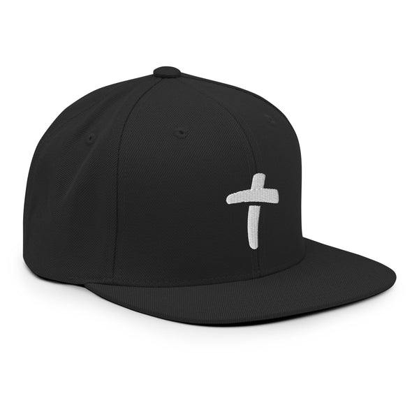 The Cross In 3d Puff Embroidery Snapback Hat, Christian Cross Hat