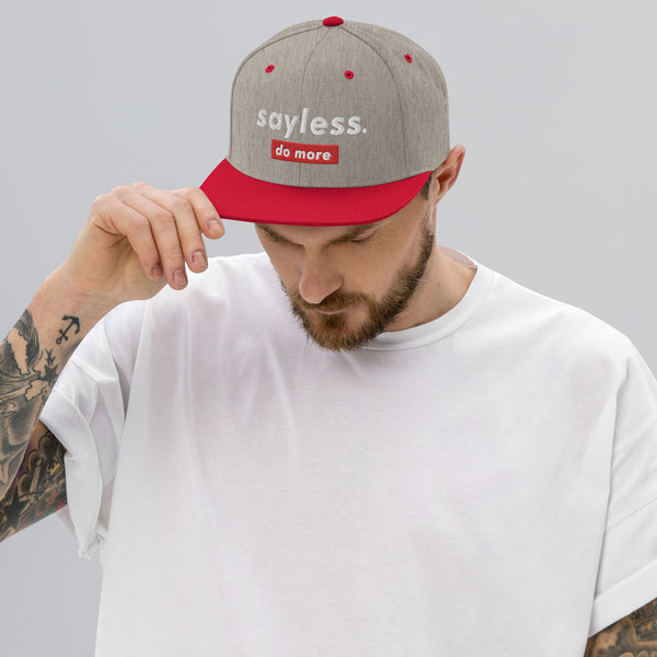 Sayless. Do More Embroidered Snapback Hat, #saylesslifestyel, sayless