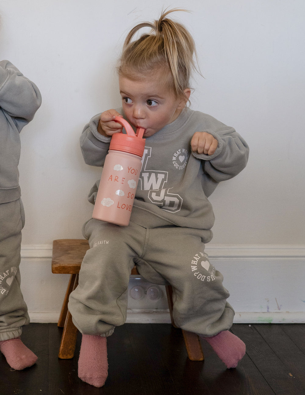 Elevated Faith Kids Water Bottle with Inspirational Message for Christian Kids Apparel