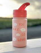 Elevated Faith Kids Water Bottle with the phrase You Are So Loved, perfect for Christian Kids Apparel