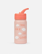 Elevated Faith Kids Water Bottle with the phrase 'You Are So Loved' for Christian Kids Apparel