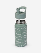 Elevated Faith Kids Water Bottle with Waves Design, Perfect for Christian Kids Apparel