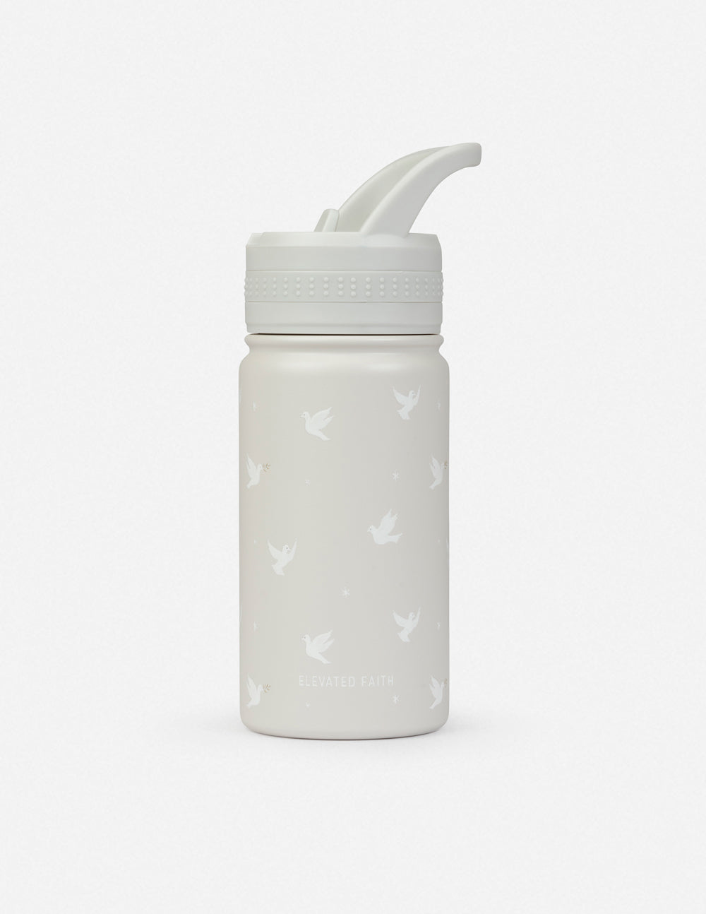 Elevated Faith Kids Water Bottle with Bird Design for Christian Kids Apparel enthusiasts