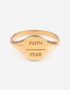 Faith Over Fear Ring