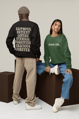 God Is. Unisex Premium Sweatshirt