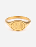 Elevated Faith Gold Ring with WWJD Engraving in a Stylish Design for Christian Jewelry