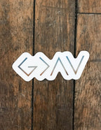 Elevated Faith Christian Stickers featuring a stylish geometric design for personal expression